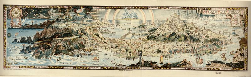 Illustration for article titled This 1917 Map of Fairyland Is Like A Where's Waldo of Fantasy Easter Eggs
